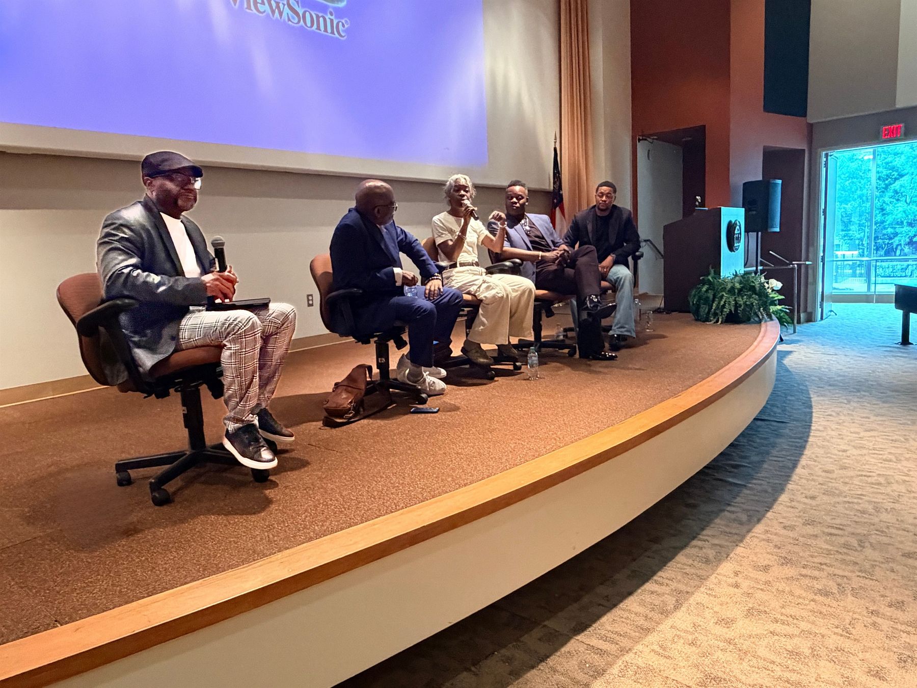 Darius Evans on an industry panel