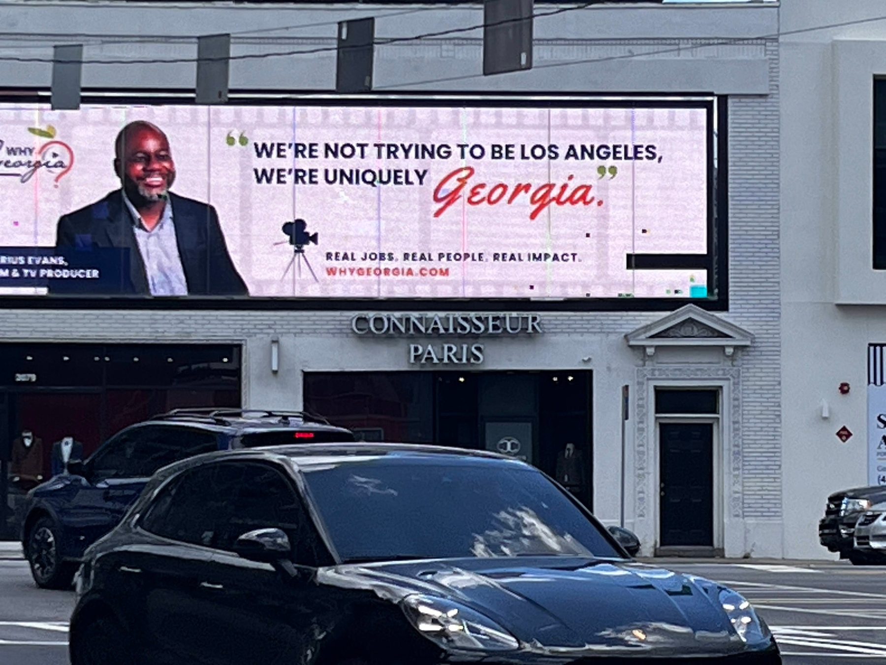 Outdoor Georgia film industry messaging